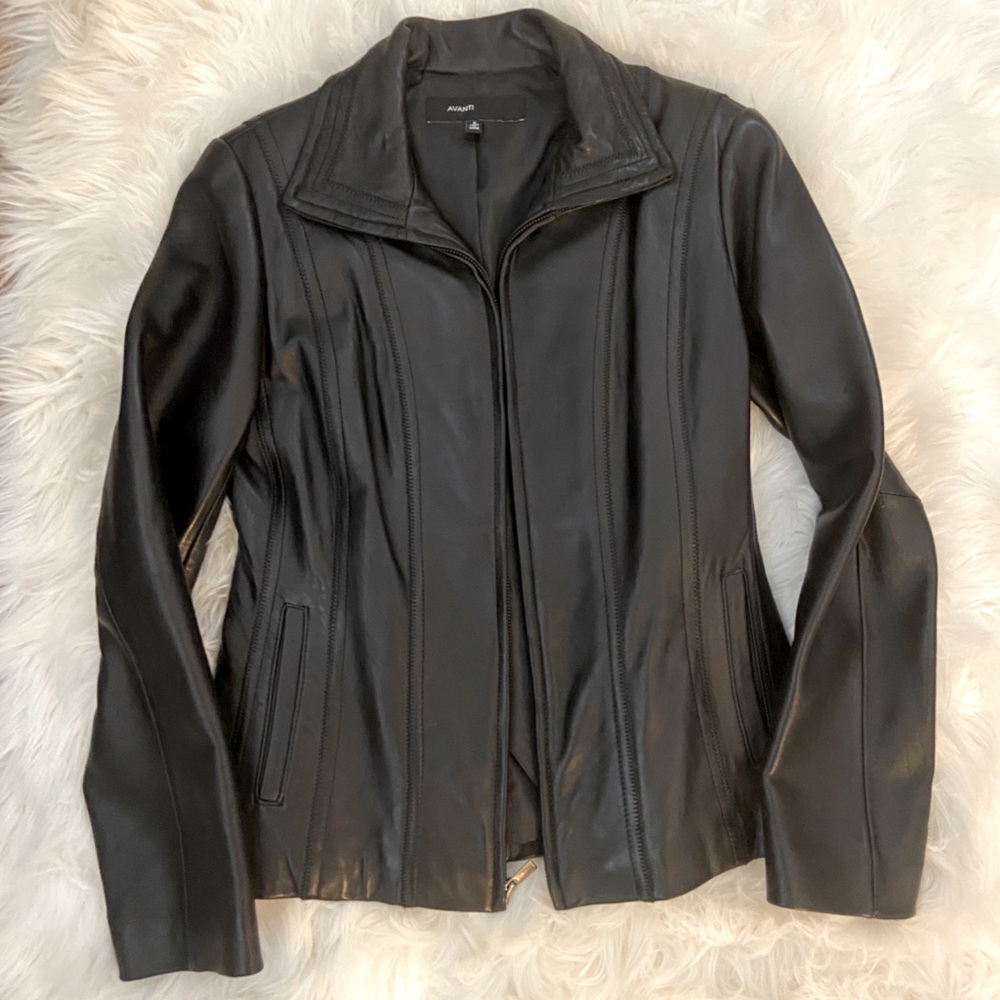 Avanti Black Leather Jacket